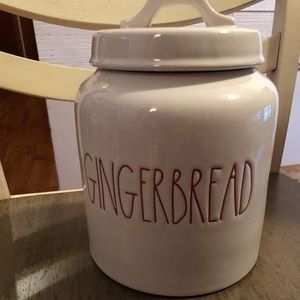 Rae Dunn 🖤 Gingerbread Christmas Canister NWT